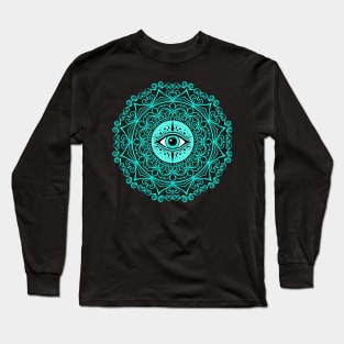 Mandala Evil Eye Protection Long Sleeve T-Shirt